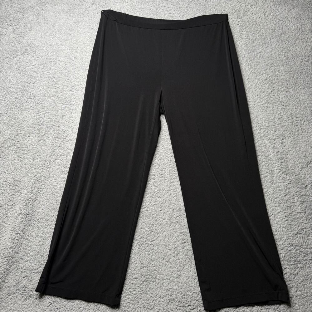 NY Collection Pants Women’s 1XP Black Wide Leg Leggings